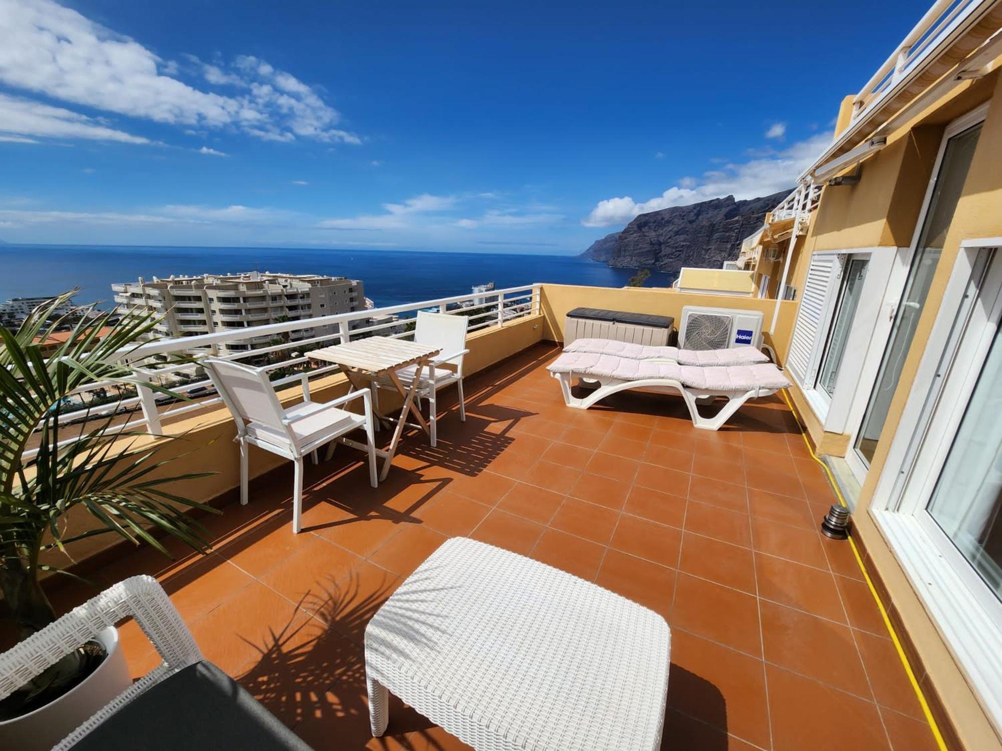 Los Gigantes,Huge Terrace,Sea View,Air Conditioning Puerto de Santiago (Tenerife) Exterior photo